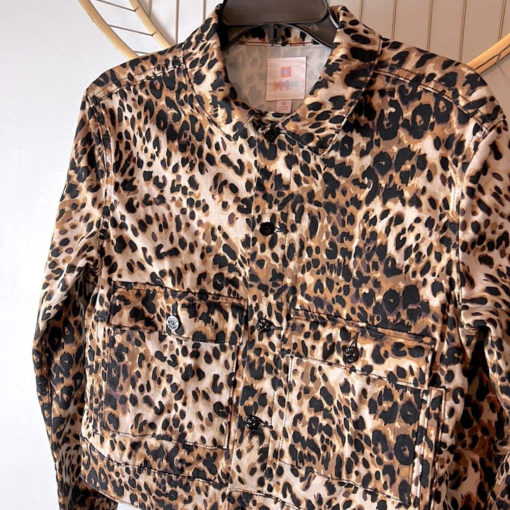 Lula Roe leopard jacket - Picture 4 of 10